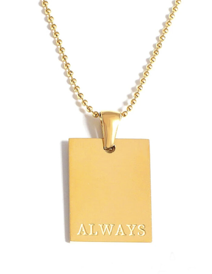 Μενταγιόν με μήνυμα - ALWAYS