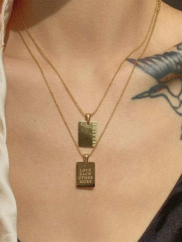Μενταγιόν με μήνυμα MORE SELF LOVE - Image 3