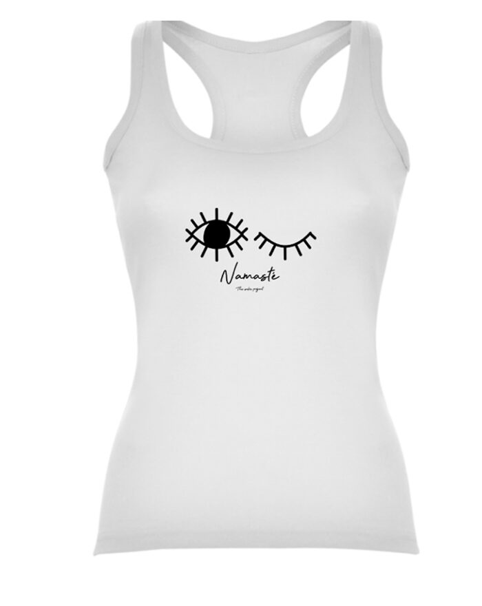Αθλητικό tank top λευκό namaste