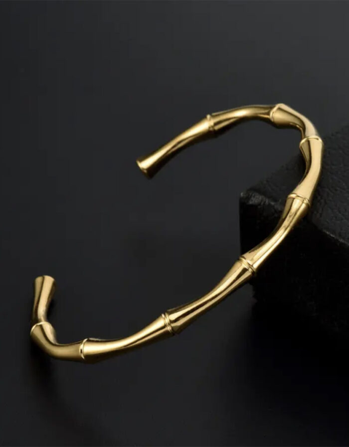 Χειροπέδα σχέδιο  Bamboo - Gold - Image 2