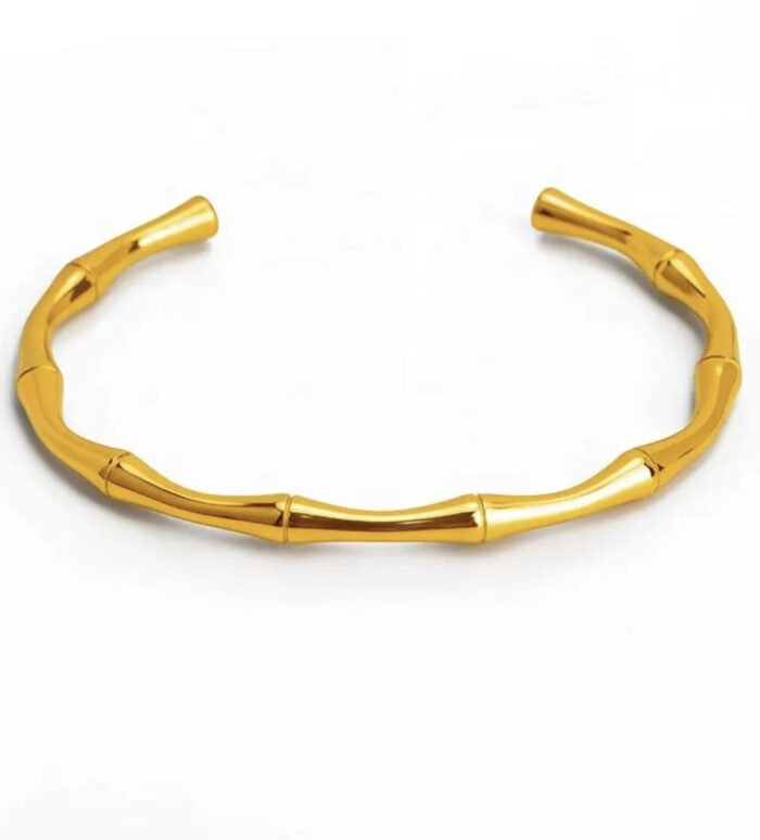 Χειροπέδα σχέδιο  Bamboo - Gold - Image 3