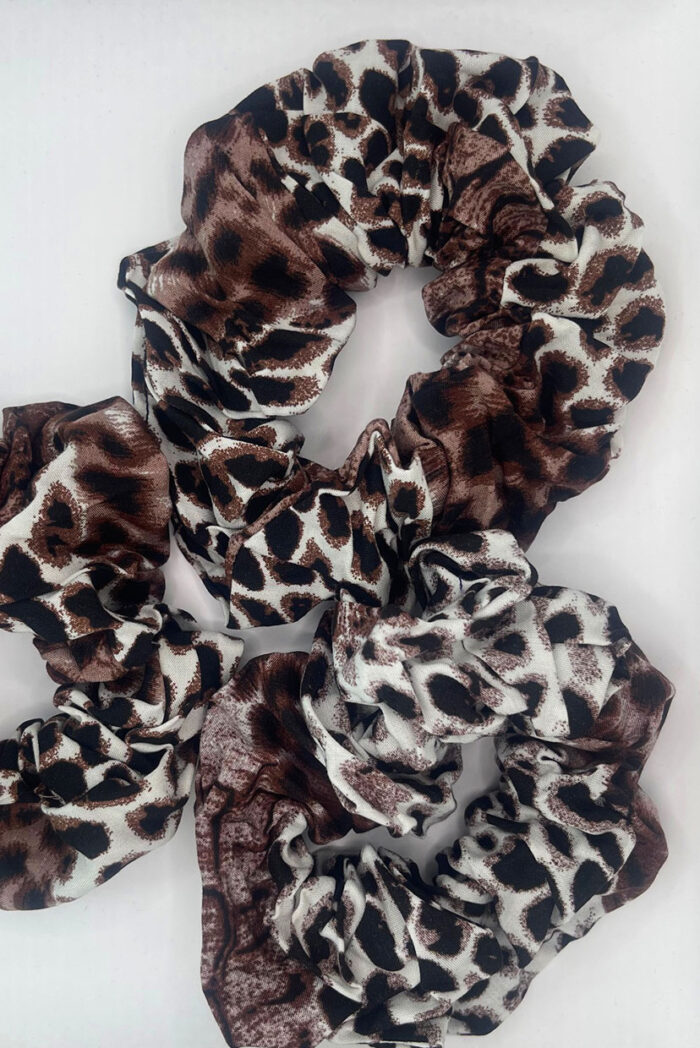 Scrunchie λεοπάρ