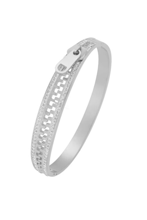 ΒΡΑΧΙΟΛΙ ZIPPER SILVER - Image 2