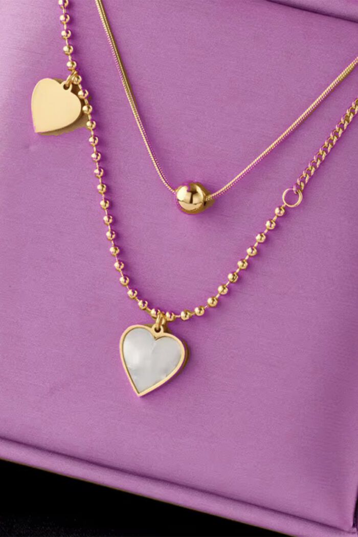 ΜΕΝΤΑΓΙΟΝ HEART DOUBLE CHAIN