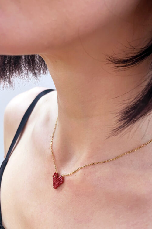 RED HEART NECKLACE