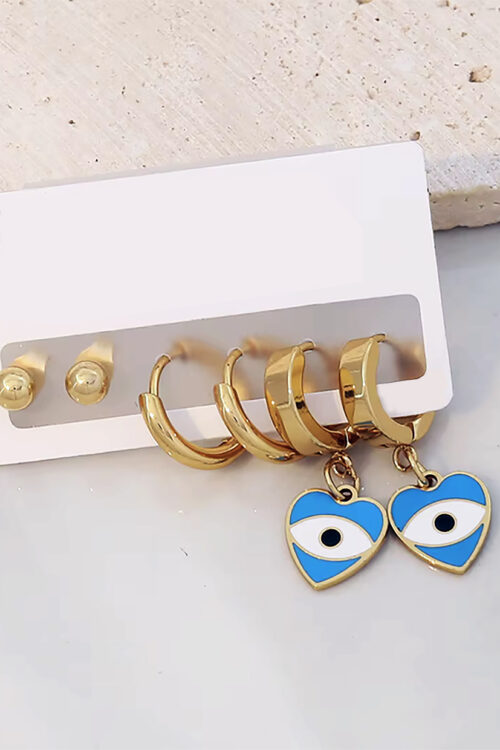 HEART EYE GOLD SET