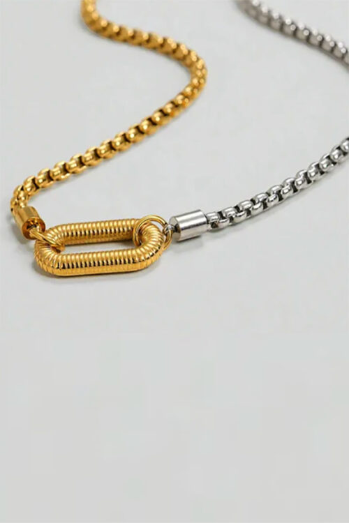GOLD & SILVER NECKLACE