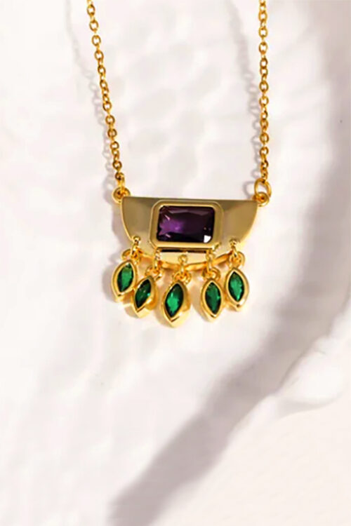 PURPLE BOHO NECKLACE